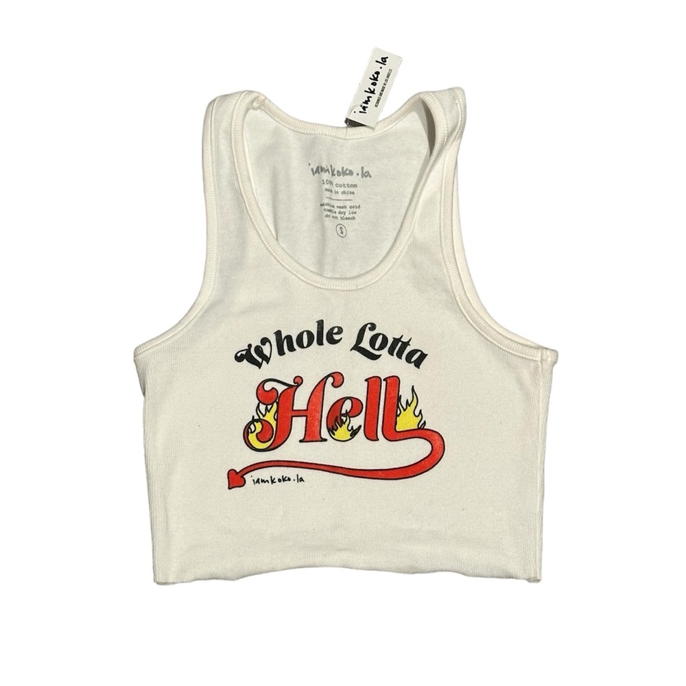 I Am Koko La Whole Lotta Hell Cropped Tank Top